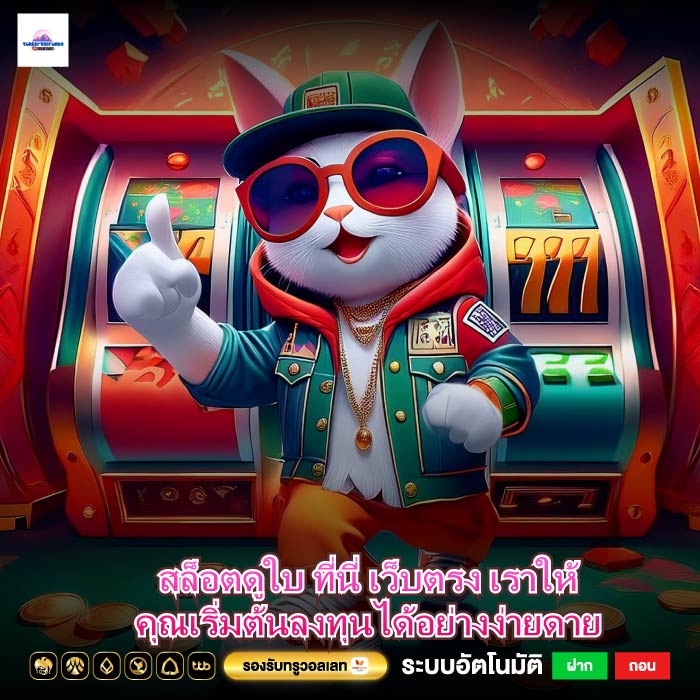 สล็อตดูใบ ที่นี่ เว็บตรง เราให้คุณเริ่มต้นลงทุนได้อย่างง่ายดาย